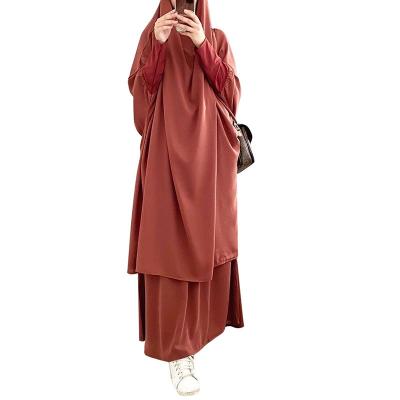 China Linen Wholesale Large One-piece Dress Big Hem Long Skirt Casual Solid Color Thobe Suit Abaya Muslim Dresses for sale