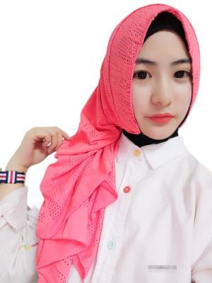 China Muslim Headscarf  Silver Sprinkle Hollow Out Malaysia Fashion Scarf Turban Cap Muslim headscarf for sale