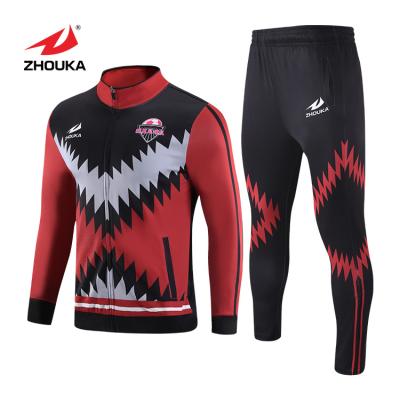 China Last Training Viable Clothing Marshal Custom Design Sublimation Printing 210g , 280g Tracksuit Football T Shirts for sale