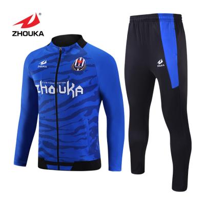 China Viable marshal 210g, custom kids soccer tracksuit new 280g sublimation print royle blue color design for sale