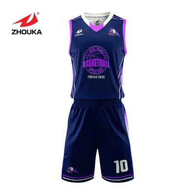 China Antibacterial Create Online Basketball Jersey Design USA Basketball Uniform for sale