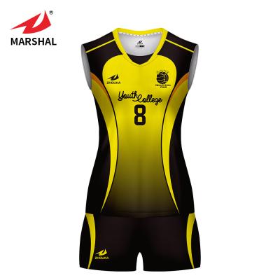 China Professional custom cheap quick dry sublimation volleyball sportswear suits custom crazy volleyballs uniforms for sale