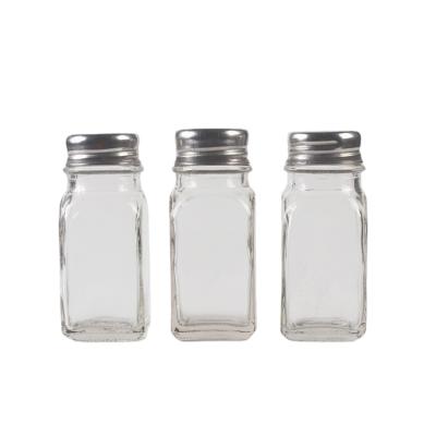 China Viable Glass Flavoring Bottle Household Seasoning Jar Pepper Cumin Powder Transparent Bottle for sale