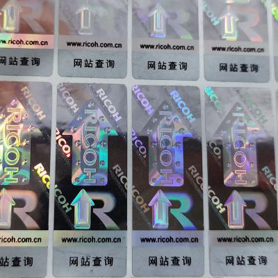 China Offset Printing Holographic Security Stickers with Customized Logo on Vinyl for sale