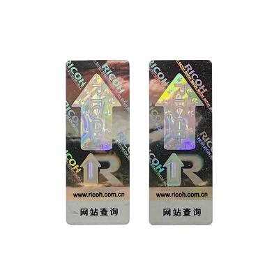 China ODM Hot Stamping Label Rectangle Holographic Sticker Printer for sale