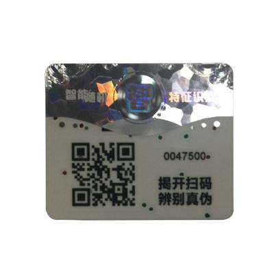 China ODM-Farbaufkleber-klebendes QR Code-Aufkleber-Rollenantifälschung zu verkaufen