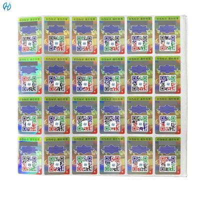 China Customizable Security Tax Stamps With Rainbow Printing And Invisible UV For Cigarette Packaging for sale