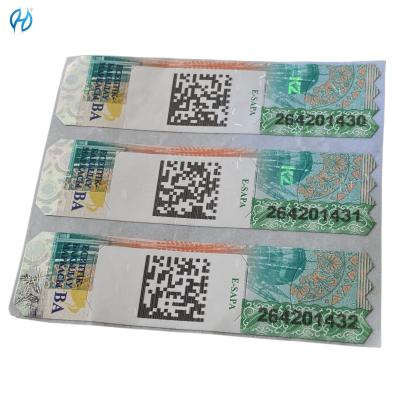 China Logo Display Customer's Logo Qr Code Hologram Sticker Label Die Cut Individual Sheet Or Die Cut for sale