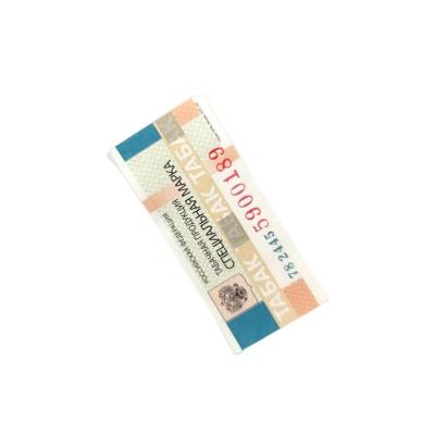 Κίνα Custom Order Customed Security Paper Adhesive For Cigarette Tax Stamp Custom Tax Stamps προς πώληση