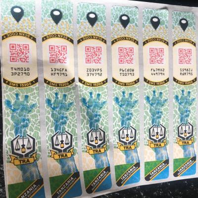 中国 Customized Design Anti-Fake Anti-counterfeiting Laser Label Red Wine Label Sticker for Packager 販売のため