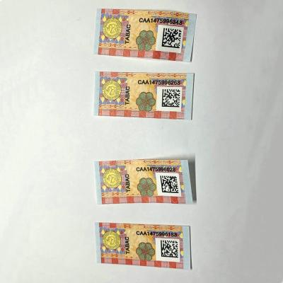 China Customized Excise Cigarette Tax Stamp Hologram Label Base Paper Adhesive Security Label for sale