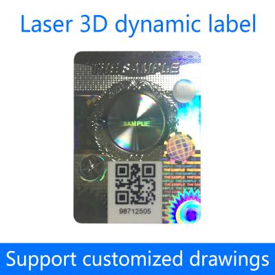 China Película de laser de prata Anti-falsificação de etiquetas de laser Peel And Stick para fácil identificação à venda