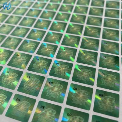 China Protection Laser Anti Counterfeiting Label with Normal Adhesive Type Holographic Security and Long-lasting Durability for sale