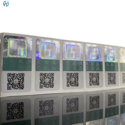 China Product Application QR Code Barcode Adhesive Paper Label for Security Labels for sale