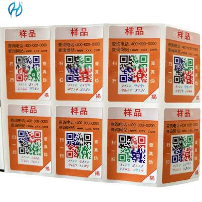 China Waterproof Square QR Code Label Product Quantity 100000 Pieces Square for sale