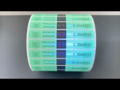 Uniqueness Cigarette Label Fluorescent Paper Label Sticker ROHS