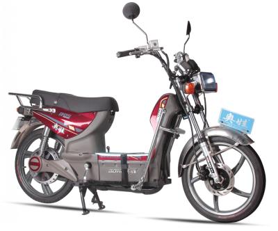 China Mens Powerful Coolest AOWA Electric Bikes Light Red Electric Pedal Bikes for sale