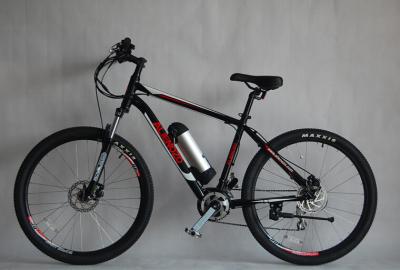 China Brushless Electric Motor Mountain Bike Black Full Suspension Electric Mountain Bike for sale