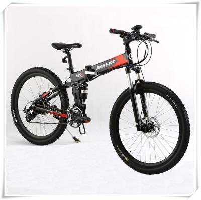 China 36V Folding Electric Bike 25 Km / H Max Speed Folding Electric Mountain Bike for sale