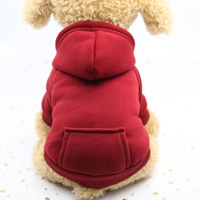 China Hot Stocked Sale White Dog Coats Pet Clothes Winter Dog Hoodie Custom Cotton Polyester Pet Clothes Hoodie for sale