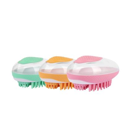 China Sustainable Multifunctional Wholesale Custom Wash Bath Dog Grooming Brush Massage Combing Brush For Dog And Cat for sale