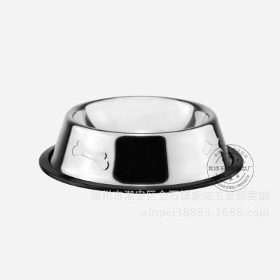 China CW-002 Small Animals Stainless Steel PET / Object Bowl (Double / Footprints), Non-slip PET / Object Bowl, Anti Kick Dog / Bowl for sale