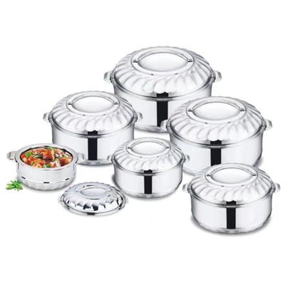 China RTK-012 Stainless Steel Sustainable Pot, 6-Piece Double-Layer Set, Large Capacity Fresh-keeping Box for sale