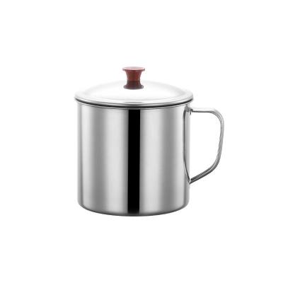 China TK-011 304 No Durable / Rust / Steel Mug Thickened Mug Tea Making Household Super Large Capacity Water Cup Wholesale for sale