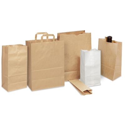 China Recycled Materials Kraft Paper Bags For Bakery for sale