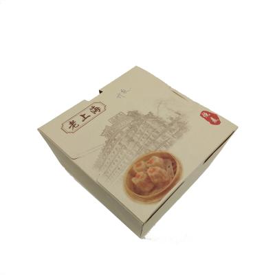 China Low Price Eco - Friendly Greaseproof Food Box Cardboard Takeout Paper Lunch Box for sale