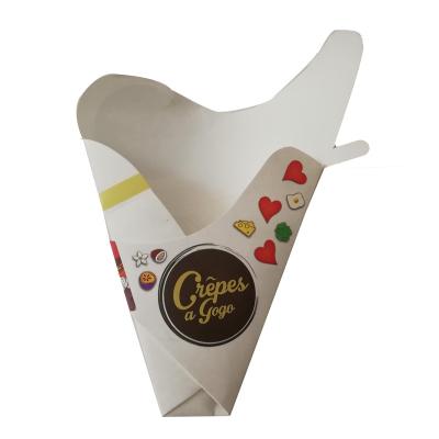 China Recycled Materials Customized Cardboard Paper Cone For Ice Cream for sale