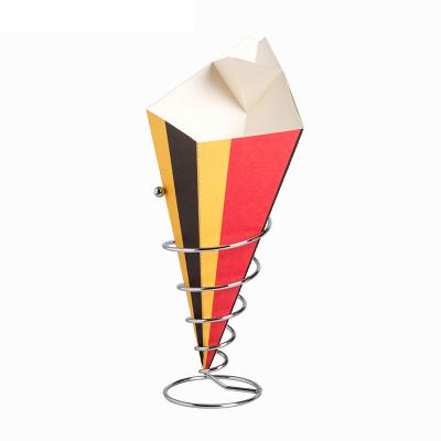 China Disposable paper cone for french fries for sale