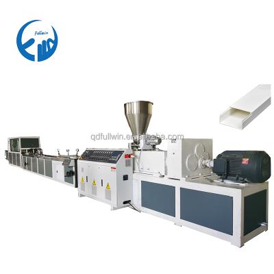 China Traunking Profile Machine PVC Plastic Cable Making Machine Cable Wrap Extruder Production Line for sale