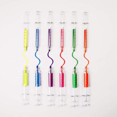 China Writing& Promoting& Gift Wholesale 6 Colors Stationary Syringe Shaped Highlighter Pen for sale