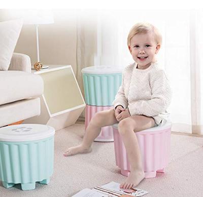 China New Fashion Morden Household Baby Round Plastic Round Stool Storage Plastic Stool for sale