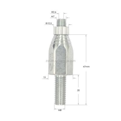 China 13g Attachment Adjustable Cable Clamps Steel Cable Clamp Wire Railing Fittings for sale