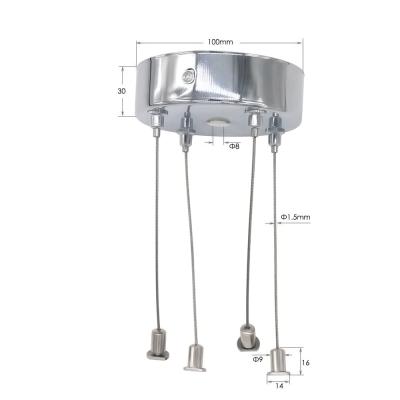 China High Cost Performance Of Copper Or Iron Customized Hanging Suspension Kits For Panel Lamp for sale