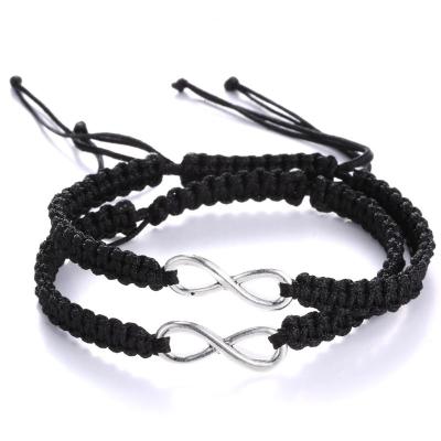 China UA265 Drop Shipping CLASSIC Hand & Woven Handmade Couple Bracelet Bangle For Women Lovers Male Friendship Hot Gift for sale