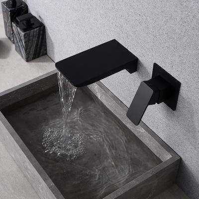 China Without Slide Bar Wall Mounted Single Handle Bathroom Basin Mixer Tap for sale