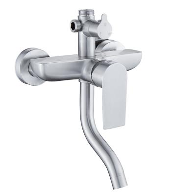 China High Quality Classic Single Handle Stainless Steel Wall Mounted Bathroom Shower Hot Cold Cold Faucet for sale