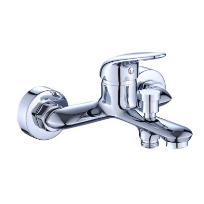 China Wholesale Classic Base High Quality Wall Mounted Brass Mixer Body Modern Bath Sink Faucet for sale