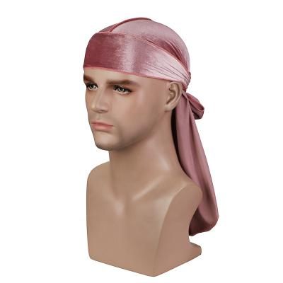 China Velvet/Velvet/Silk 2019 Wholesale Logo Du Rag Velvet Durags Custom Made For Men for sale