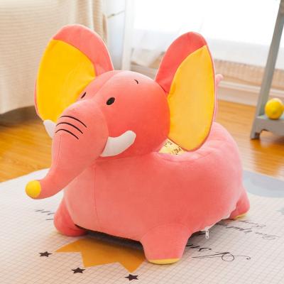 China Plush Material + Soft Plush PP Cotton Baby Kids Animal Sofa Chair Giraffe Elephant Dog Animal Sofa for sale