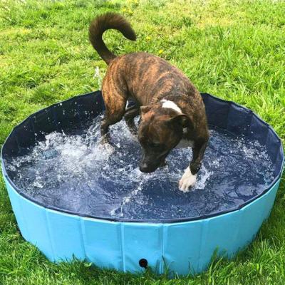 China Viable Suntech PVC Portable Dogs Cats Collapsible Foldable Pet Pool Plastic Bathing Dog Pools Dog Pool for sale