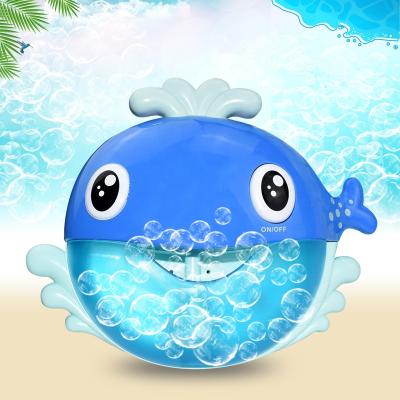 China Baby Shower Plastic Sidekick Whale Maker Electric Musical Bubble Memory Maker Kids Bubble Bath Toys for sale