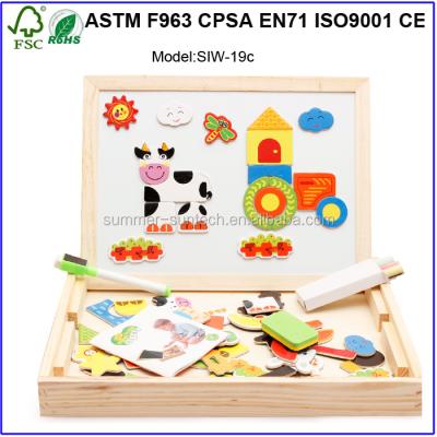 China Gifts Toys Kids Wooden Erasable Magnetic Drawing Board for sale