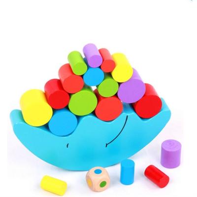 China Colorful Wooden Kids Toys 2015 Moon Balance Wooden Toys Teacher And Educational DIY Wooden Blocks Toys For Children for sale