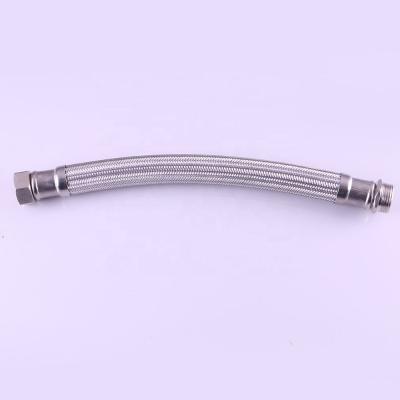 China DN25 Large Flexible Water Purification Flow Stainless Steel Braided High Pressure Hose Large For Booster Pump for sale