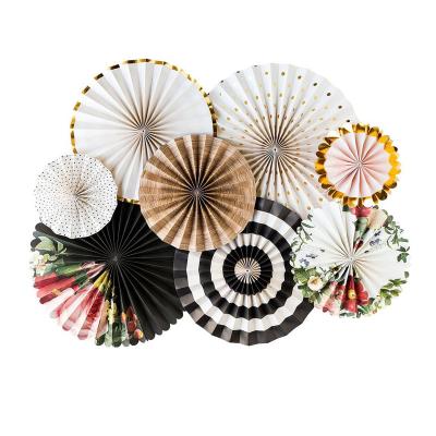 China Paper Stored Suitable Multiple Scenarios News Safe Design Wedding Party Decoration Paper Fans for sale