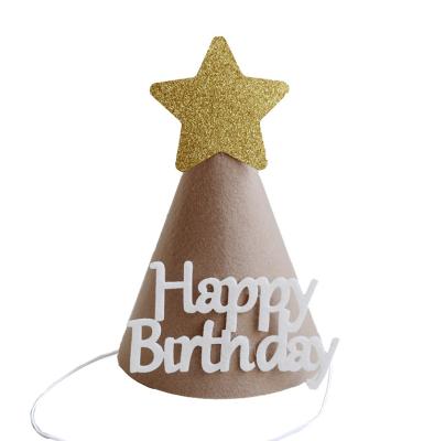 China - Factory Wholesale Mini Birthday Party Hat Ornaments Cake Hat Baby for sale